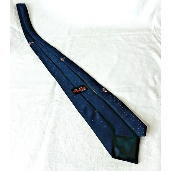 VTG Santa Claus Wemlon By Wembley Neck Tie Christmas Holiday Sleigh Toys 56” - Picture 4 of 6